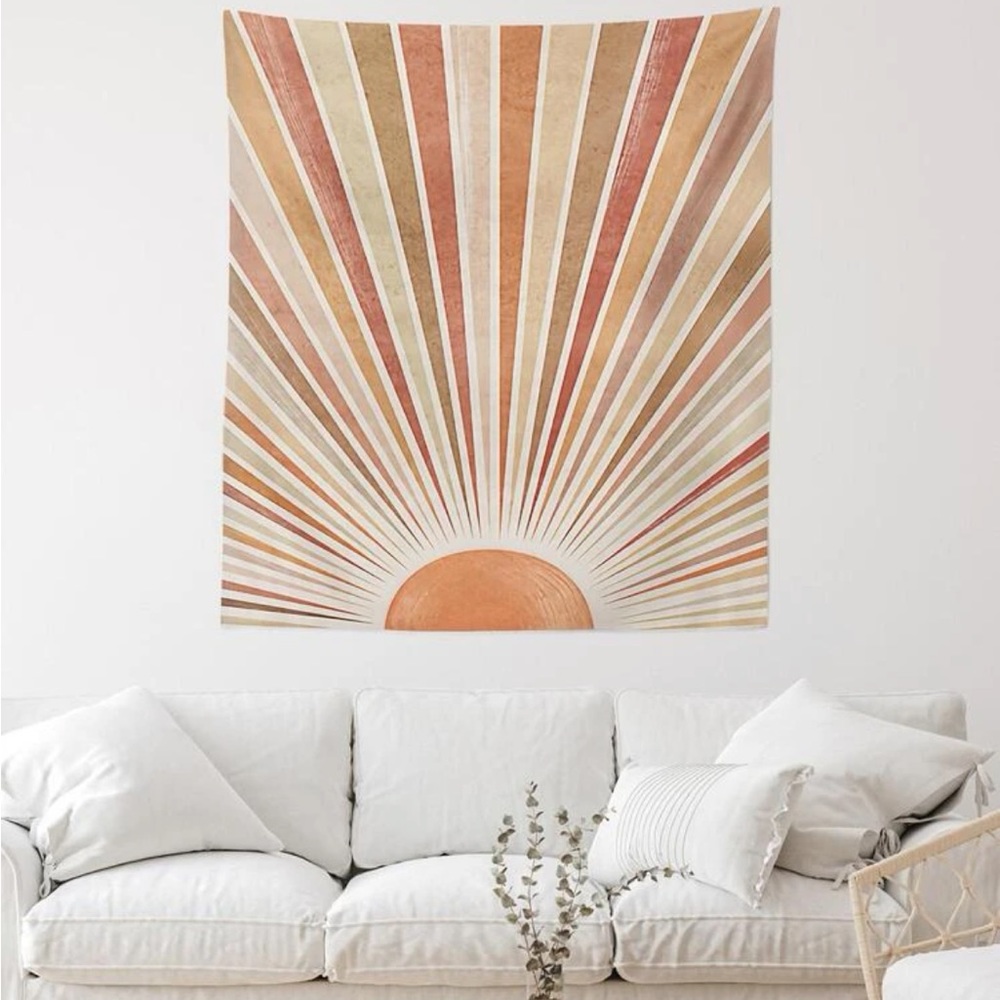 shein sun tapestry boho hippie wall hanging wall decor aesthetic bohemian granol